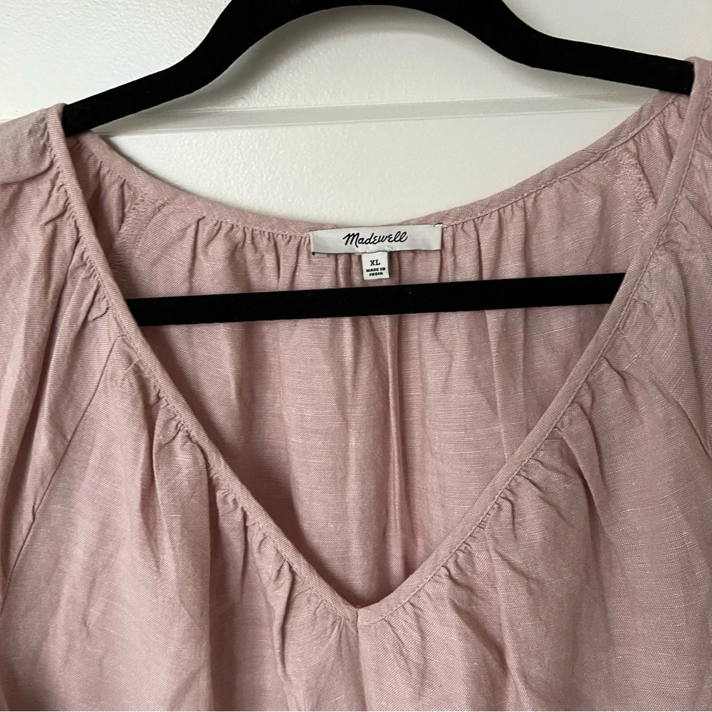 Pink Madewell Dress Size XL with pockets - Picture 2 of 7
